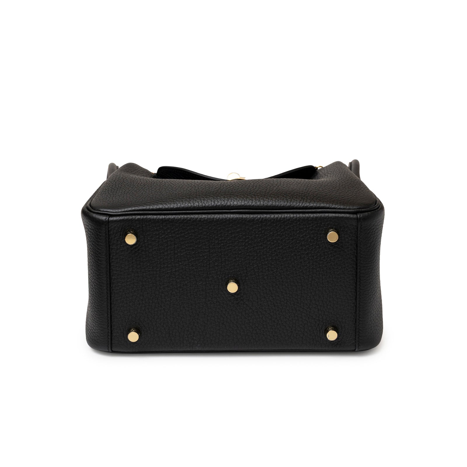 Hermès Lindy 26 Black Clemence Gold Hardware