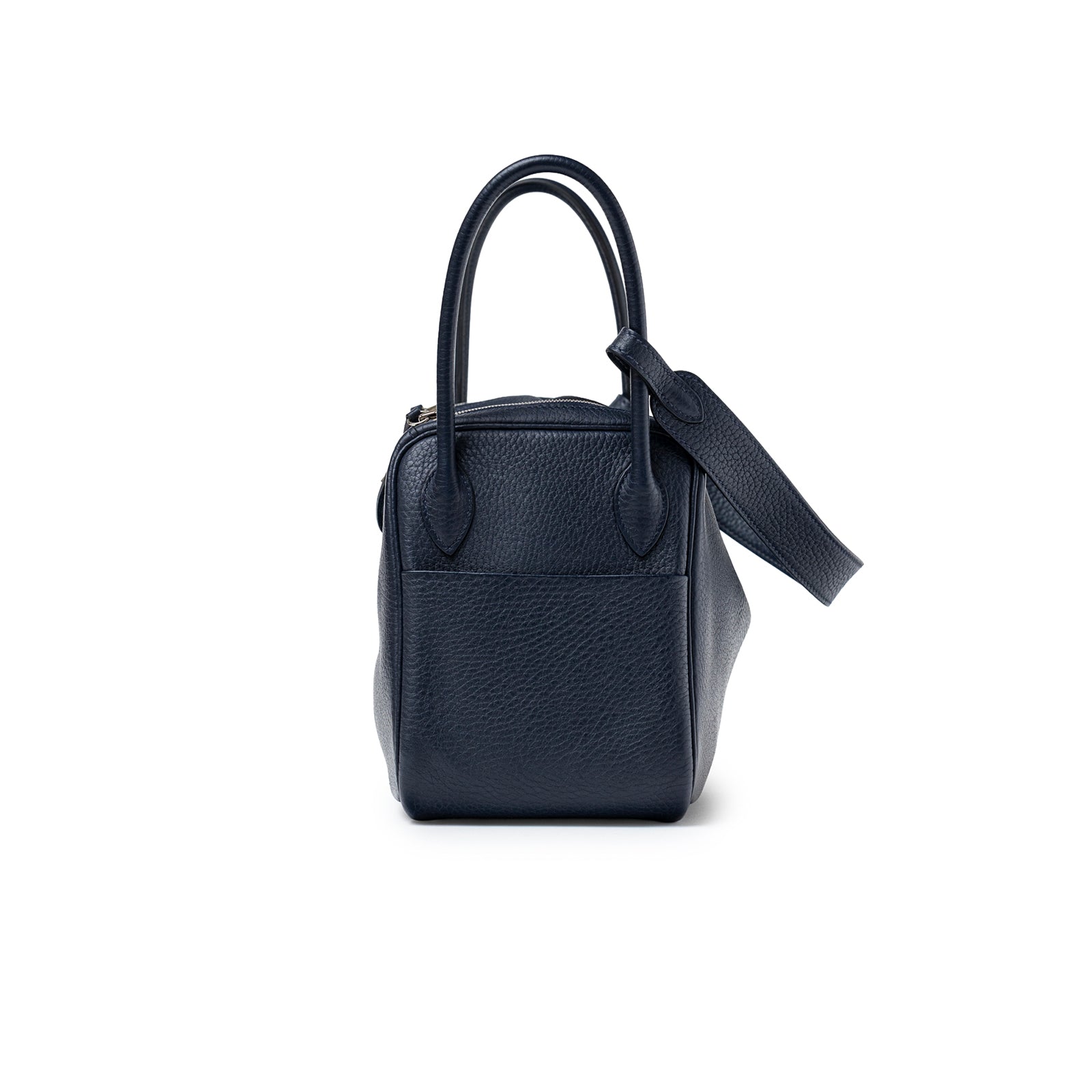 Hermès Lindy 26 Blue Nuit Clemence Palladium Hardware