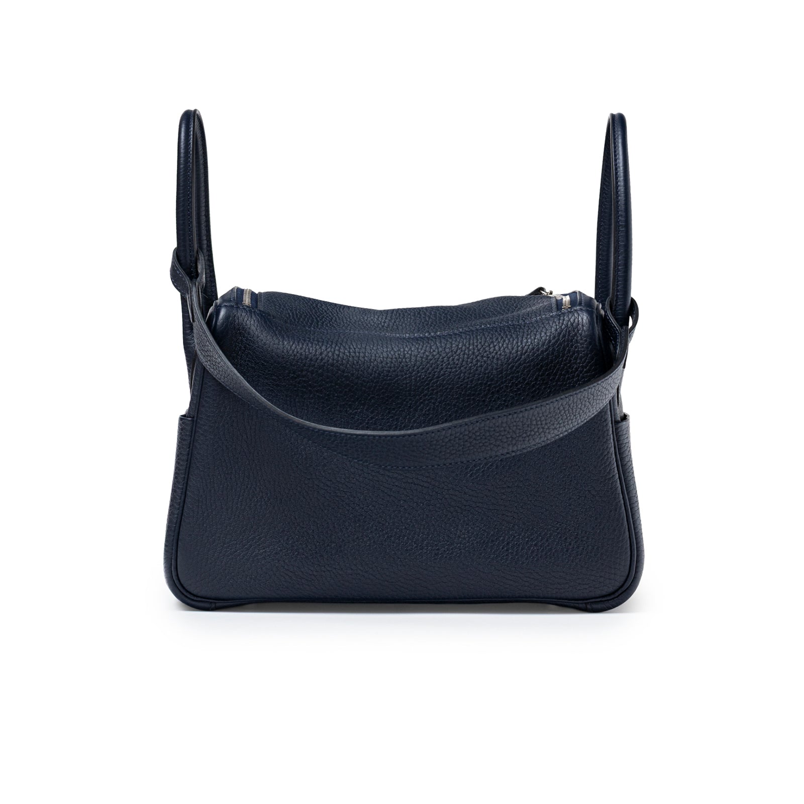 Hermès Lindy 26 Blue Nuit Clemence Palladium Hardware