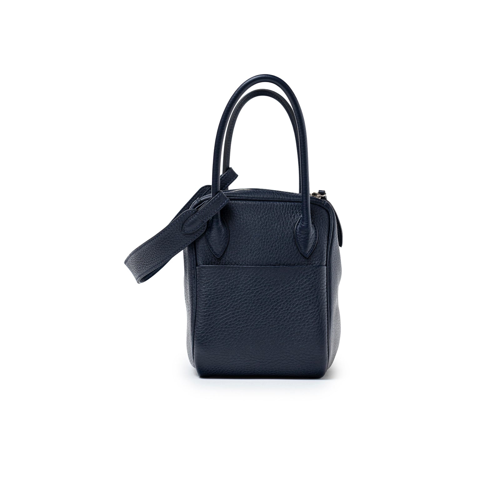 Hermès Lindy 26 Blue Nuit Clemence Palladium Hardware