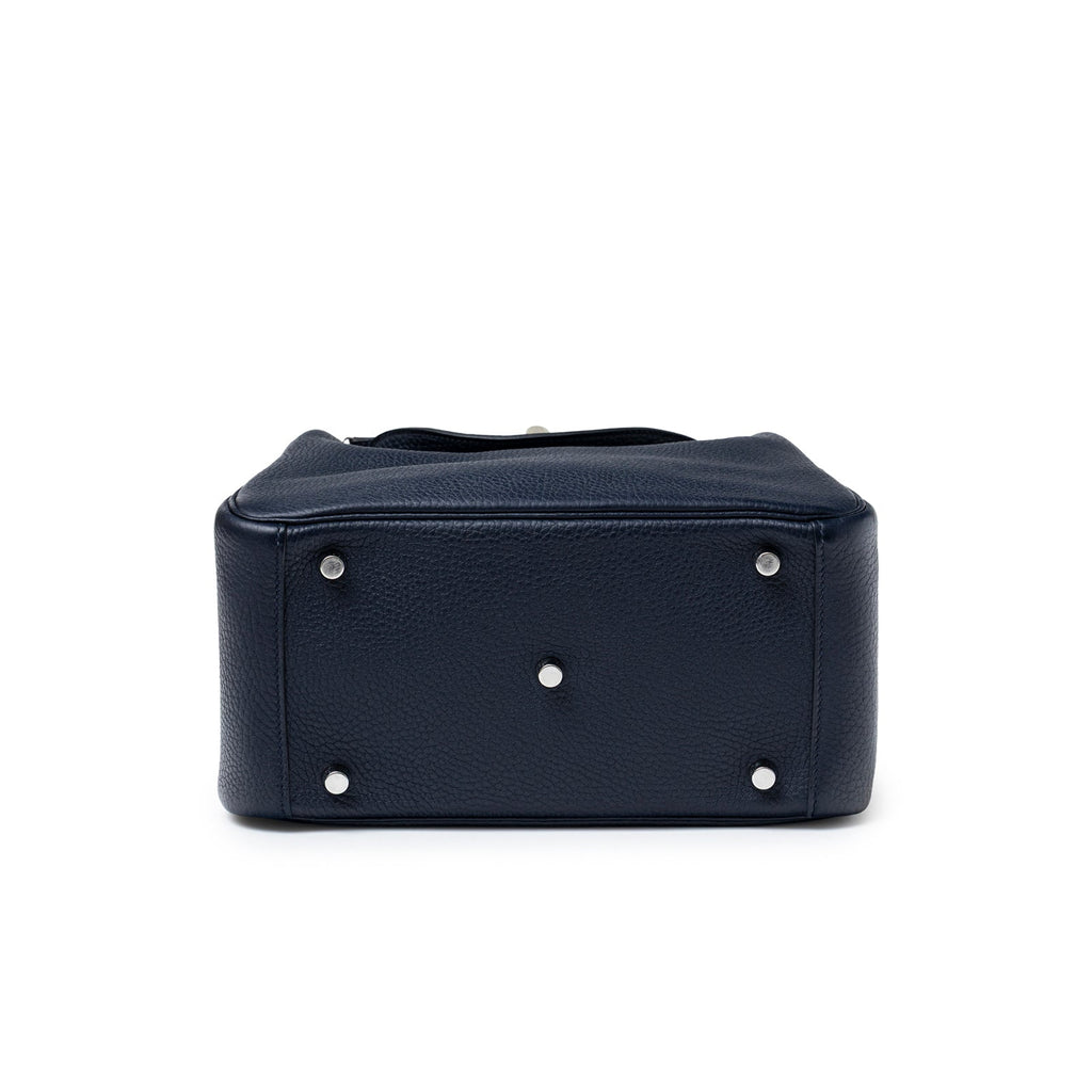 Hermès Lindy 26 Blue Nuit Clemence Palladium Hardware