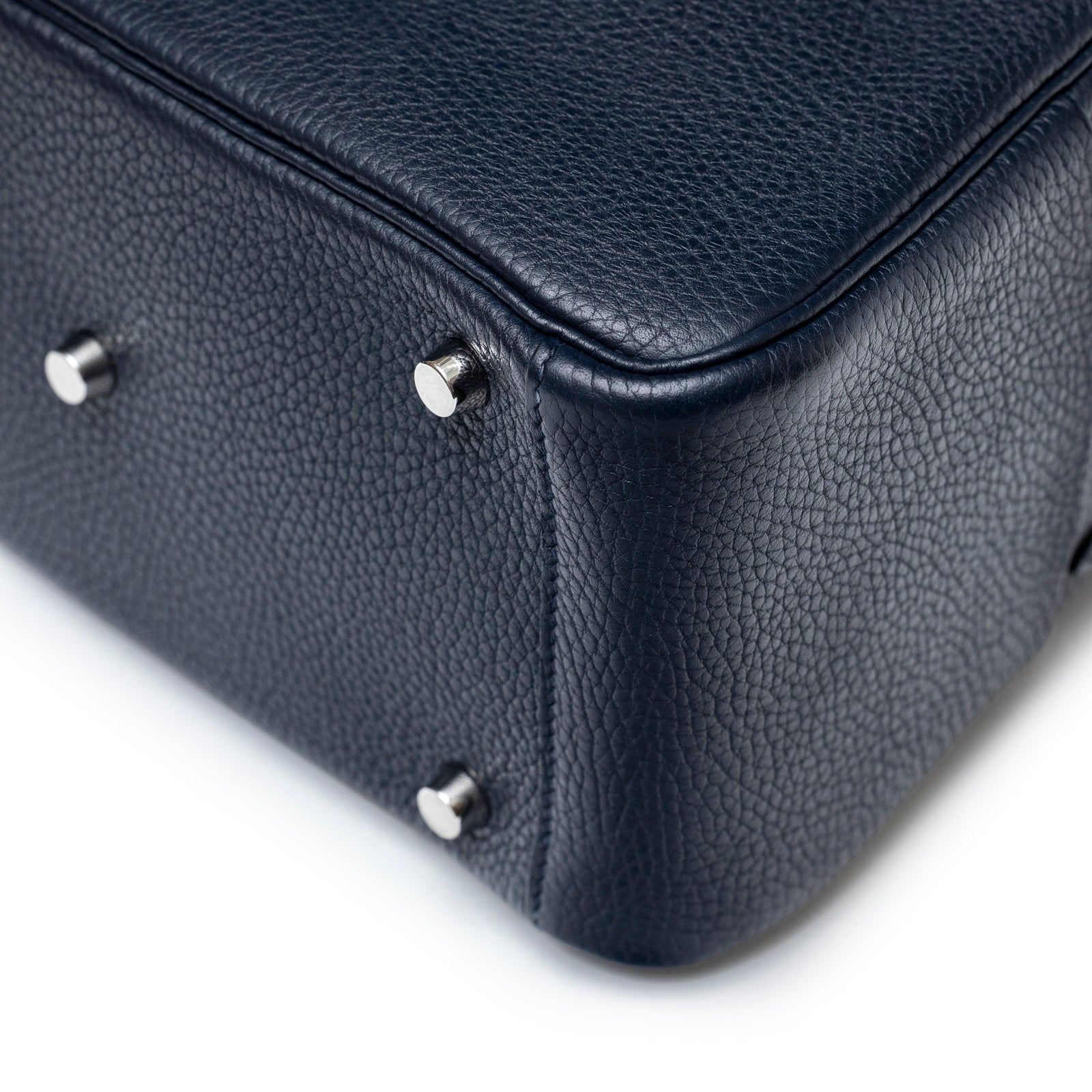 Hermès Lindy 26 Blue Nuit Clemence Palladium Hardware