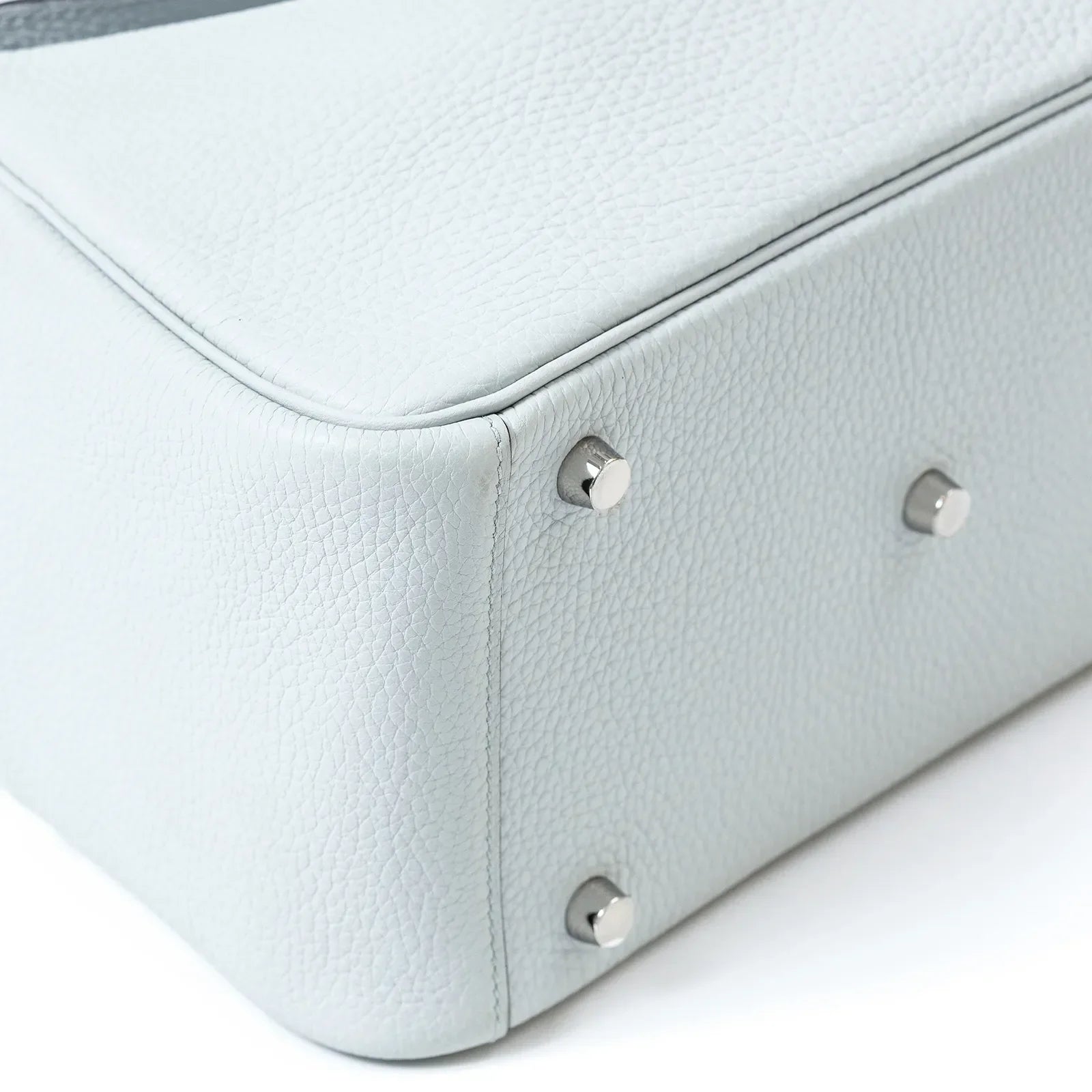 Hermès Lindy 26 Blue Pale Clemence Palladium Hardware