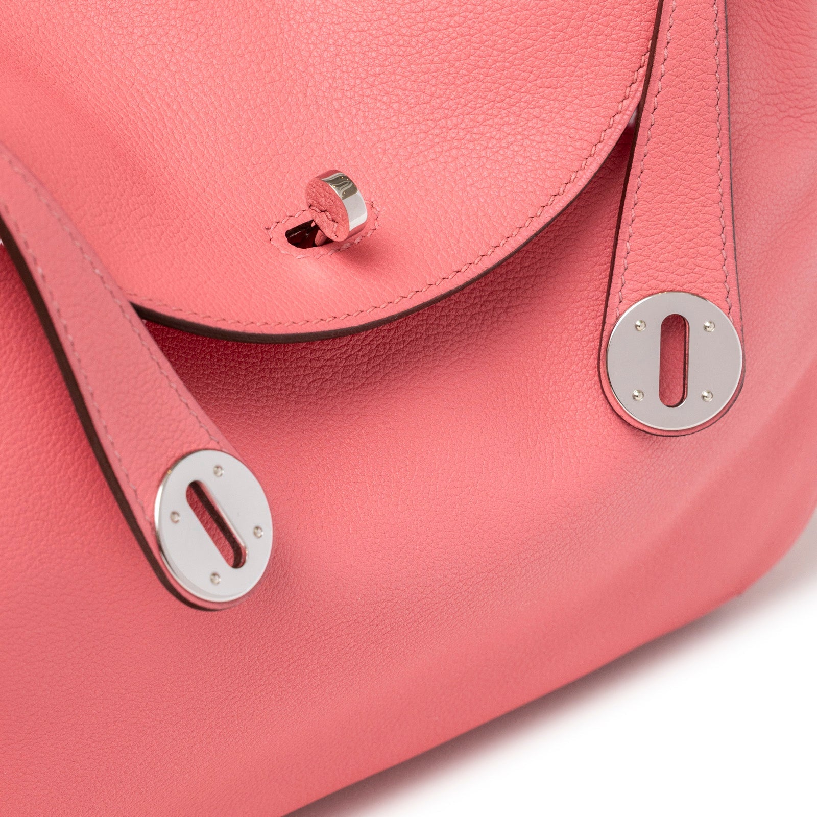 Hermès Lindy 26 Rose Azelee Evercolor Palladium Hardware