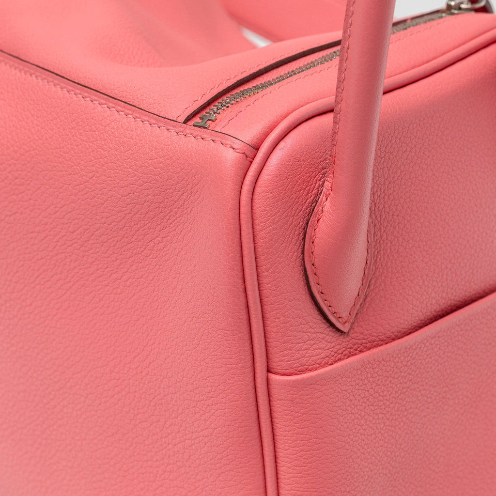 Hermès Lindy 26 Rose Azelee Evercolor Palladium Hardware