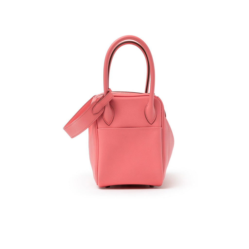 Hermès Lindy 26 Rose Azelee Evercolor Palladium Hardware