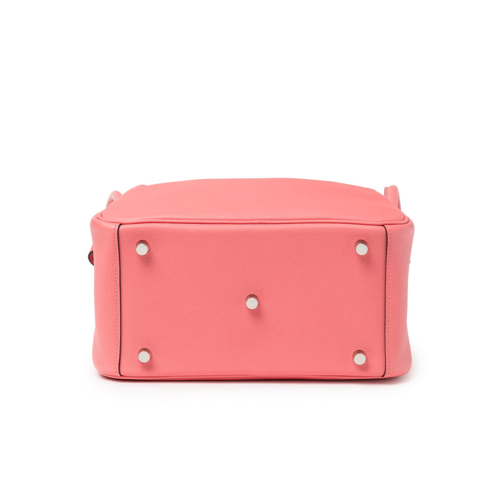 Hermès Lindy 26 Rose Azelee Evercolor Palladium Hardware