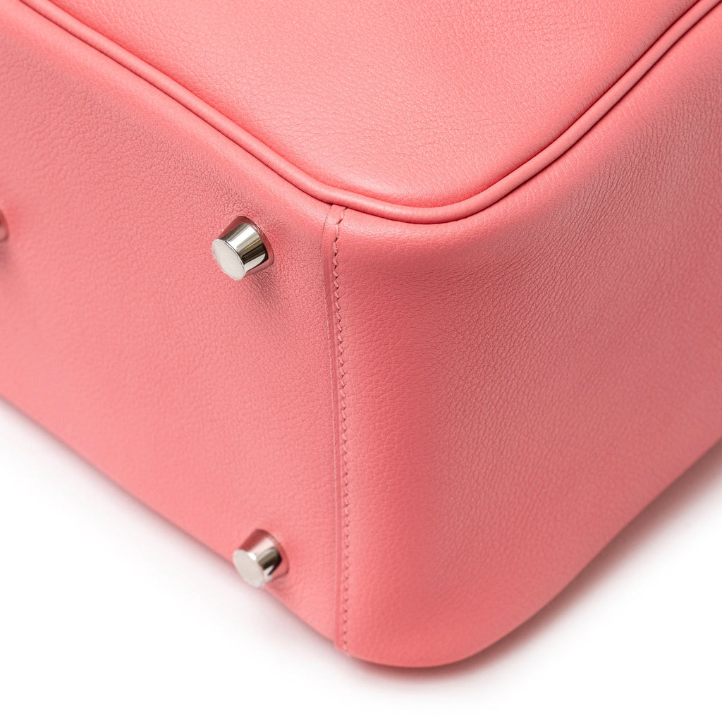 Hermès Lindy 26 Rose Azelee Evercolor Palladium Hardware