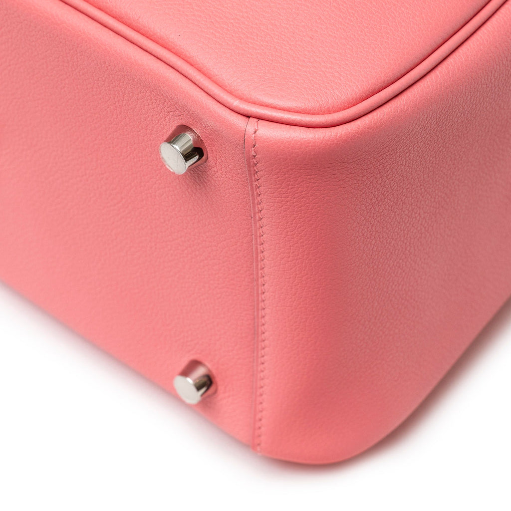Hermès Lindy 26 Rose Azelee Evercolor Palladium Hardware
