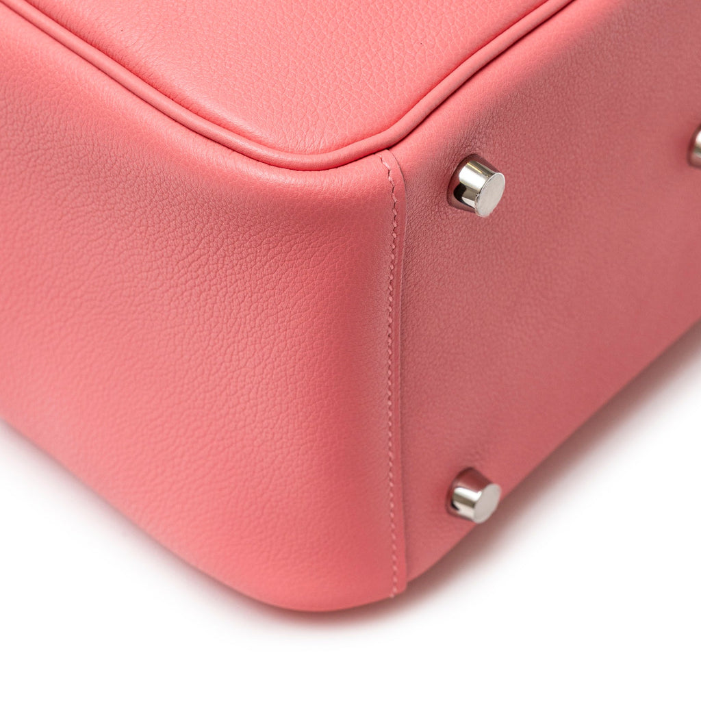 Hermès Lindy 26 Rose Azelee Evercolor Palladium Hardware
