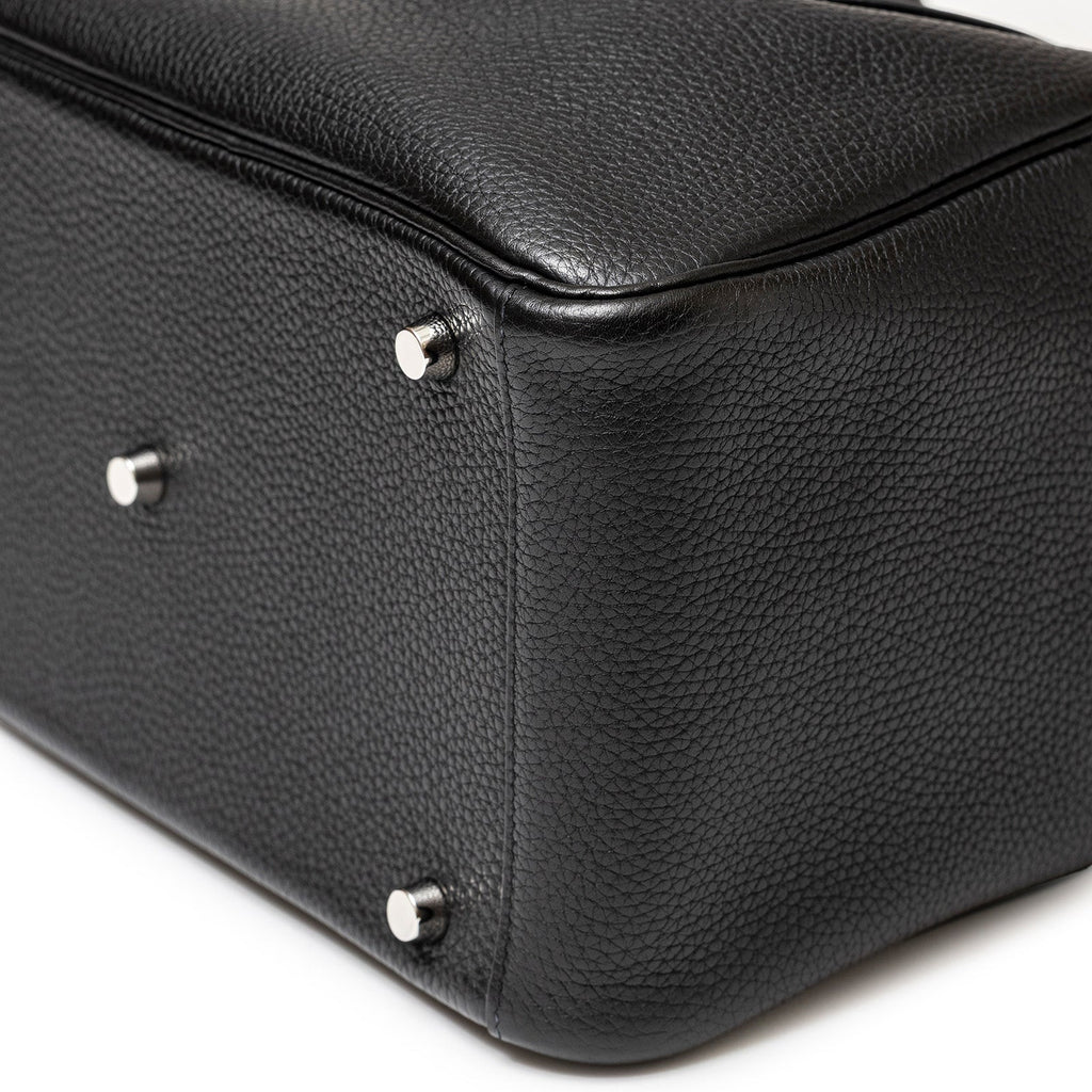 Hermès Lindy 30 Black Clemence Palladium Hardware