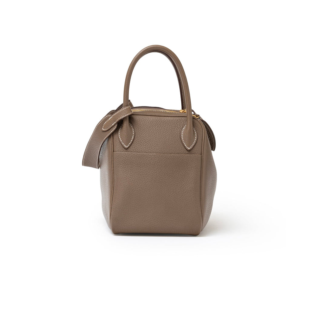 Hermès Lindy 30 Etoupe Clemence Gold Hardware