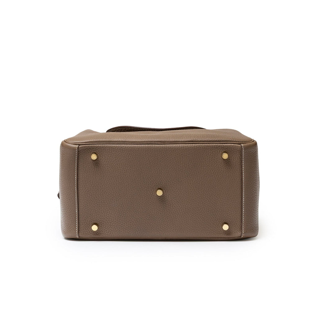 Hermès Lindy 30 Etoupe Clemence Gold Hardware