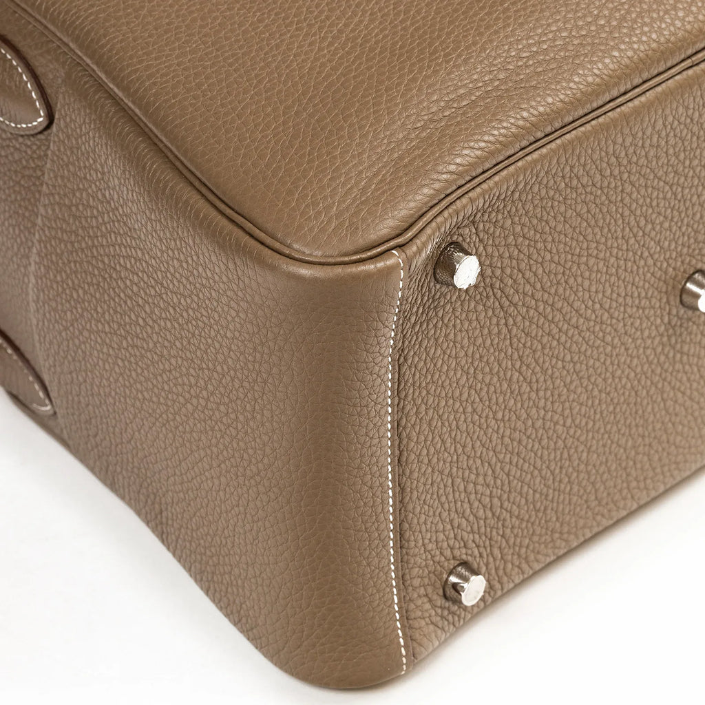 Hermès Lindy 30 Etoupe Clemence Palladium Hardware
