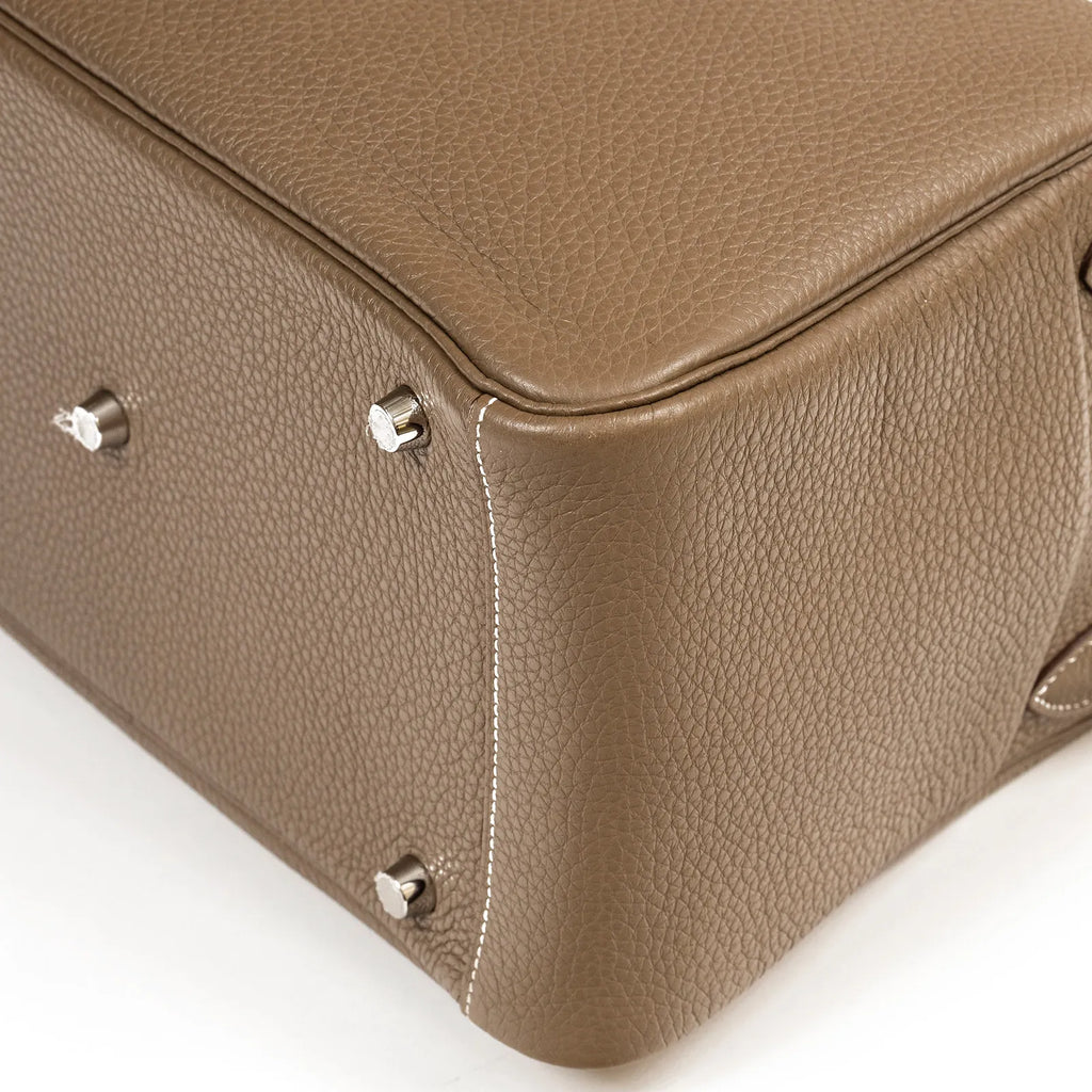 Hermès Lindy 30 Etoupe Clemence Palladium Hardware