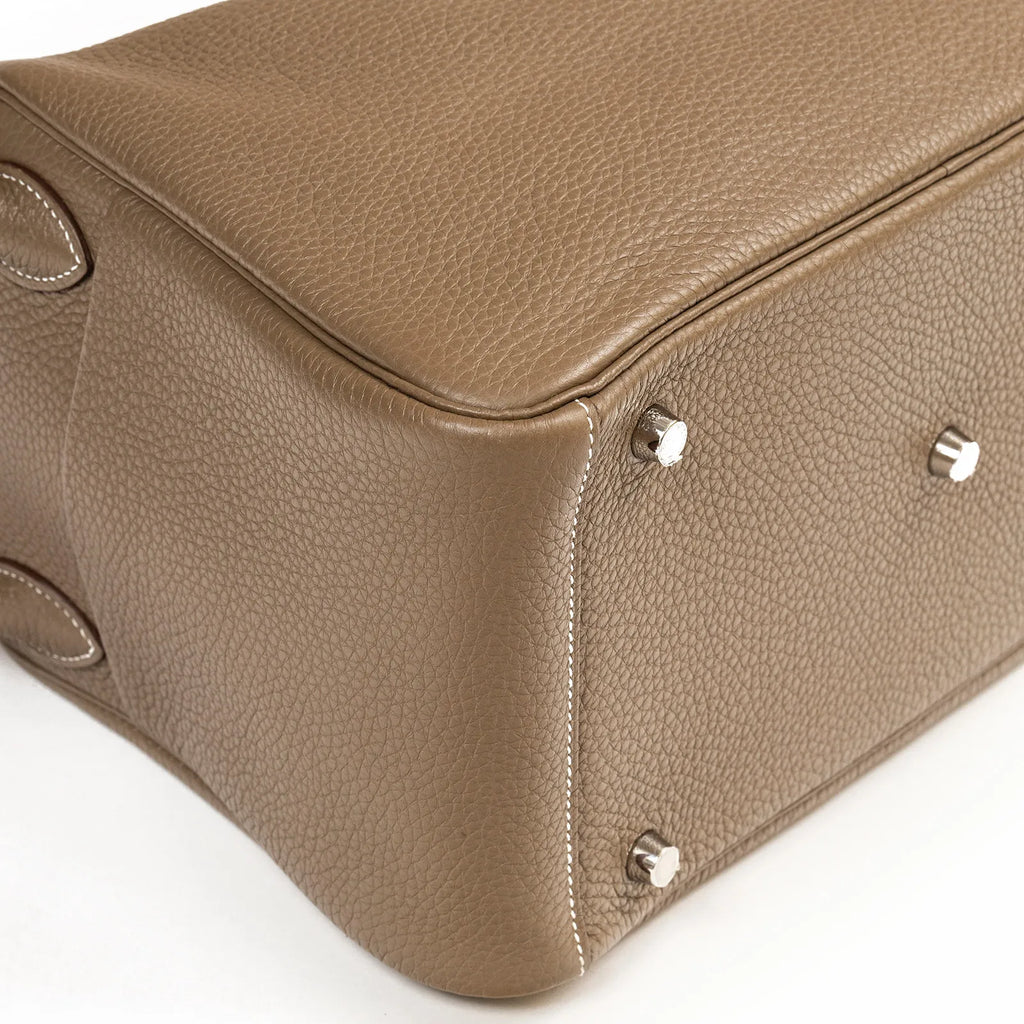 Hermès Lindy 30 Etoupe Clemence Palladium Hardware