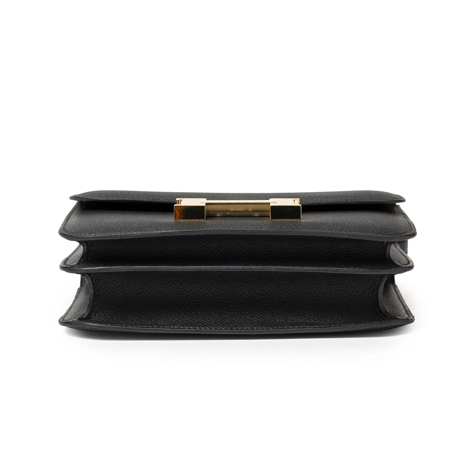 Hermès Mini Constance 18 Black Epsom Gold Hardware