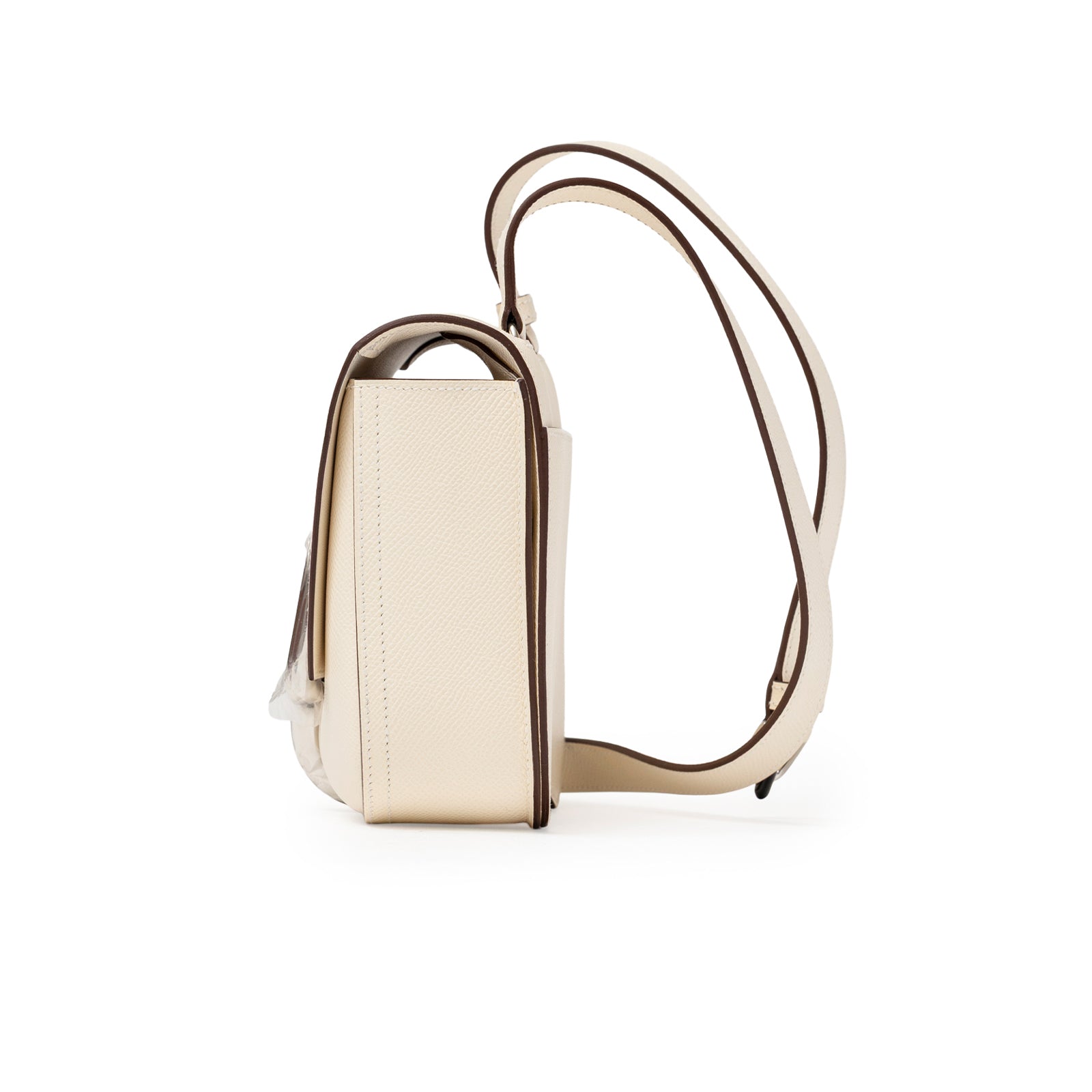 Hermès Mini Della Cavalleria Craie Epsom Palladium Hardware