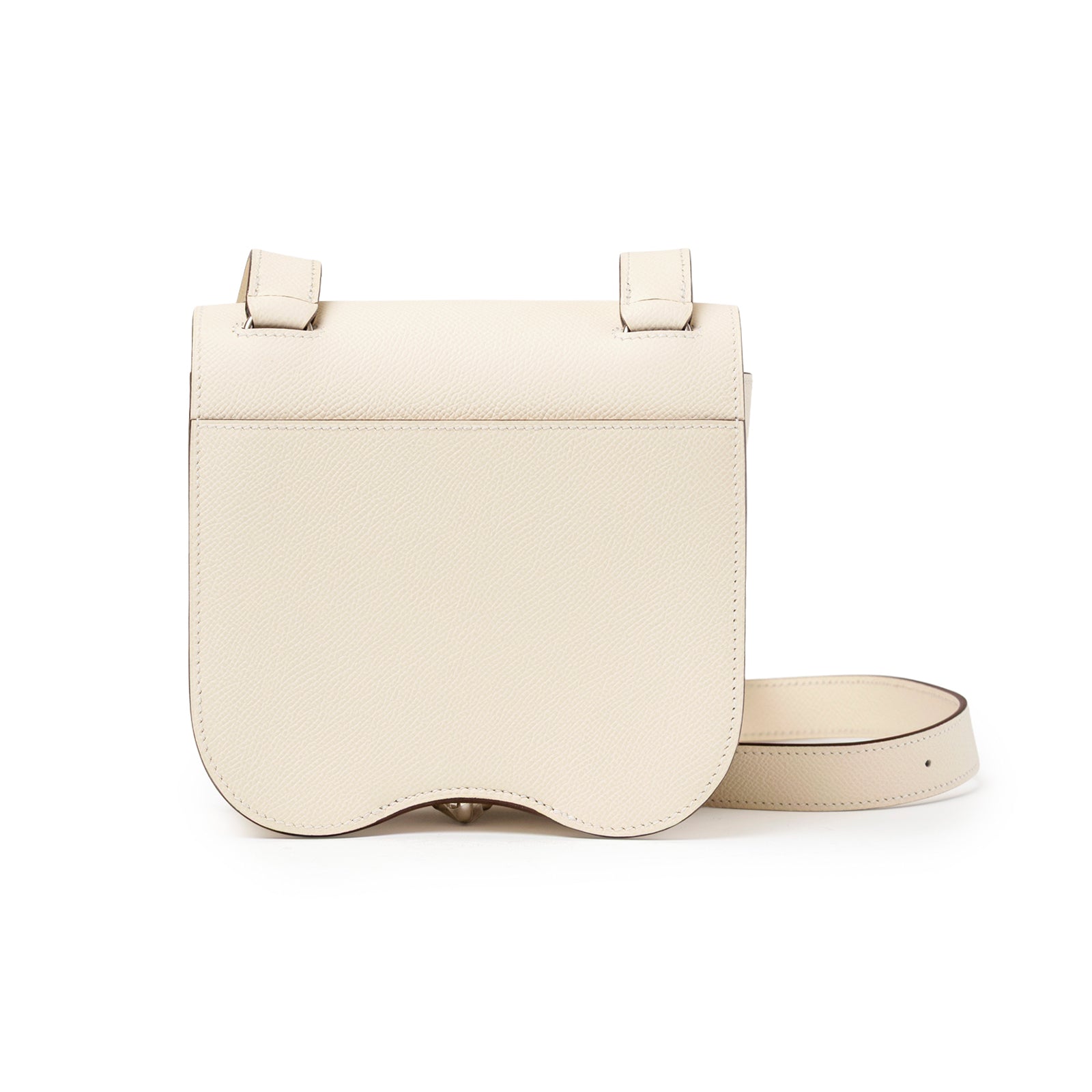 Hermès Mini Della Cavalleria Craie Epsom Palladium Hardware