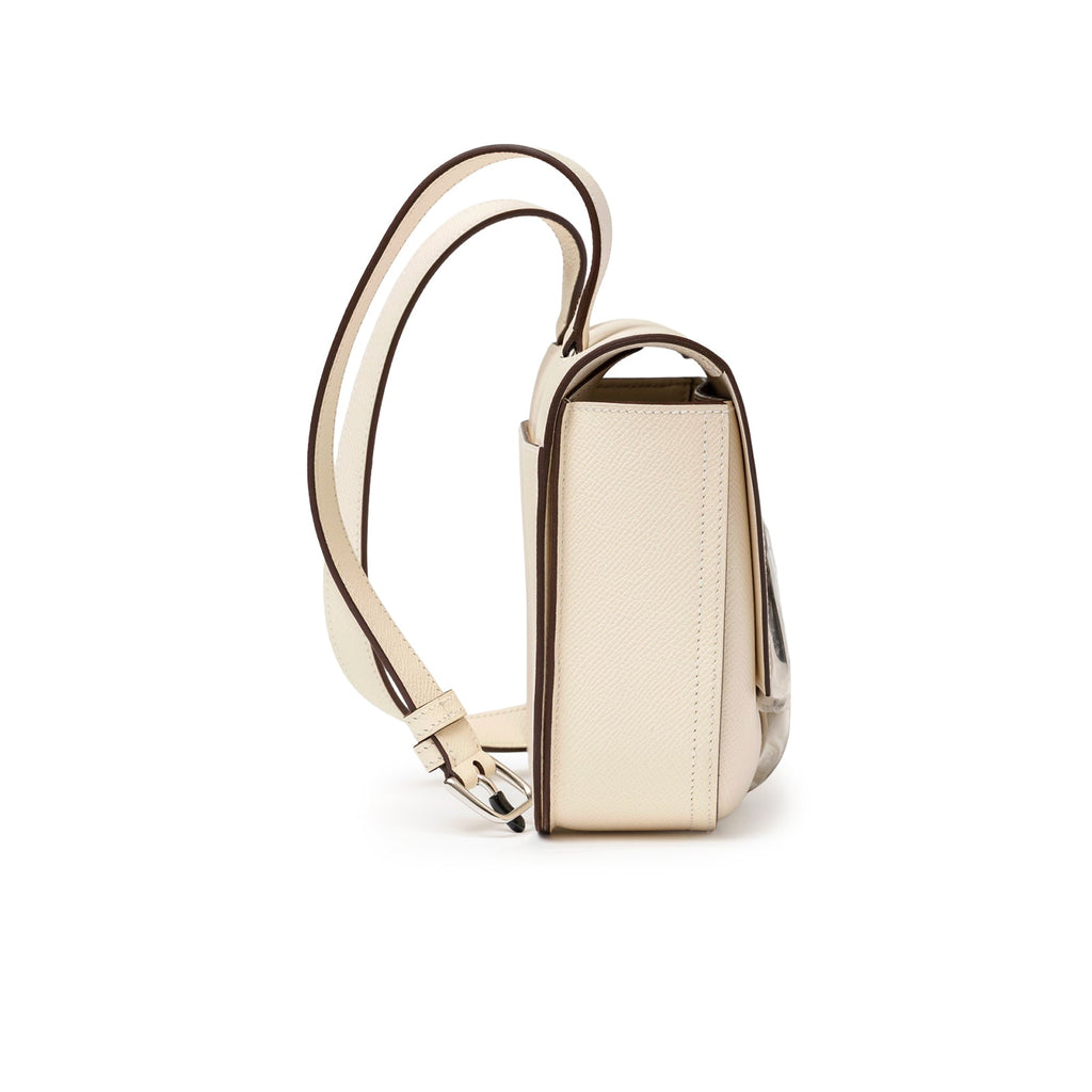 Hermès Mini Della Cavalleria Craie Epsom Palladium Hardware