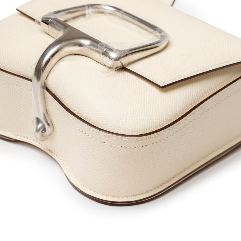 Hermès Mini Della Cavalleria Craie Epsom Palladium Hardware