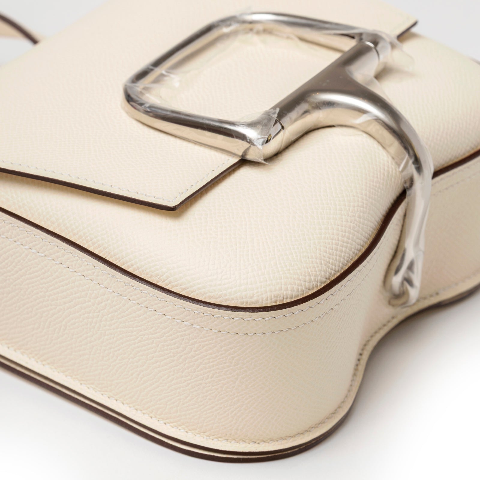 Hermès Mini Della Cavalleria Craie Epsom Palladium Hardware