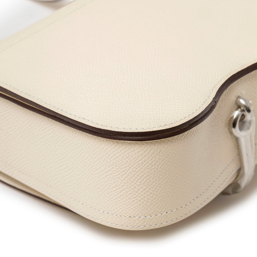 Hermès Mini Della Cavalleria Craie Epsom Palladium Hardware