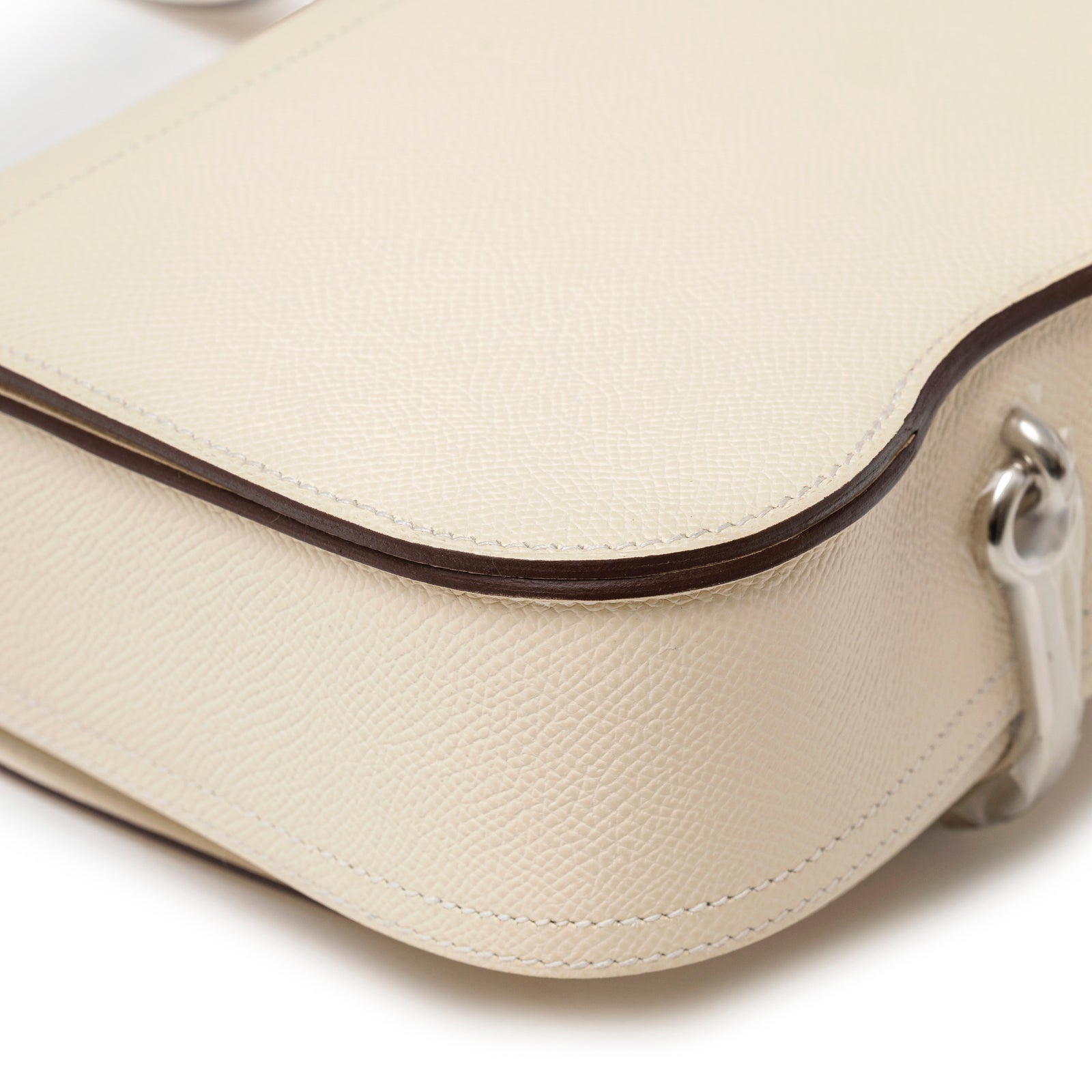 Hermès Mini Della Cavalleria Craie Epsom Palladium Hardware