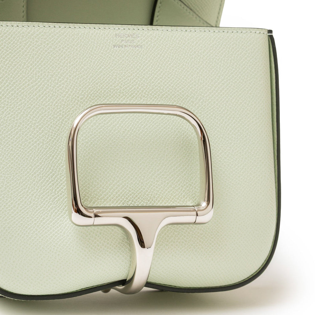 Hermès Mini Della Cavalleria Mini Vert Fizz Epsom Palladium Hardware