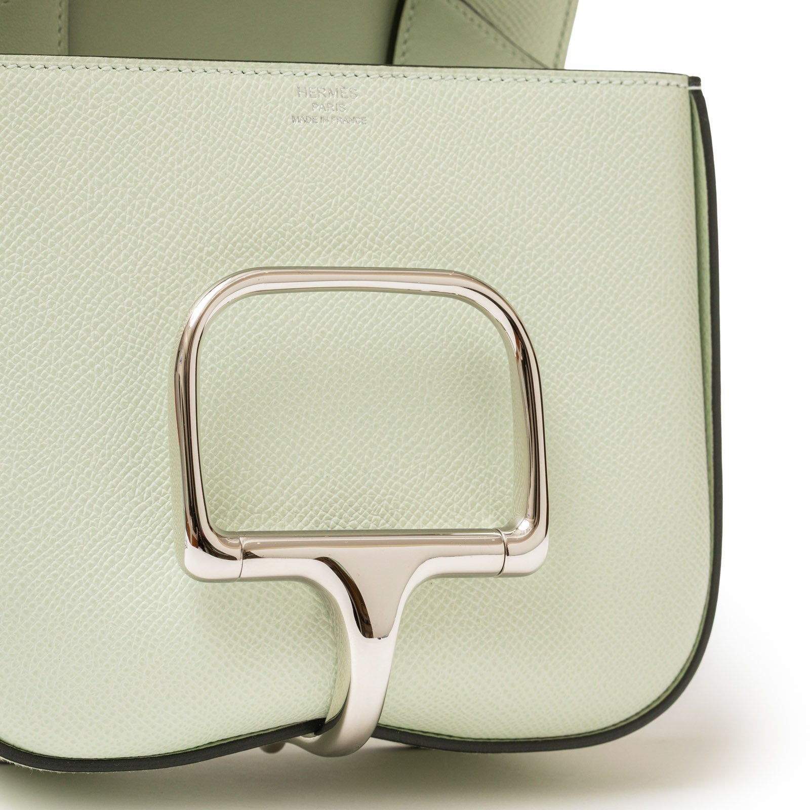Hermès Mini Della Cavalleria Mini Vert Fizz Epsom Palladium Hardware