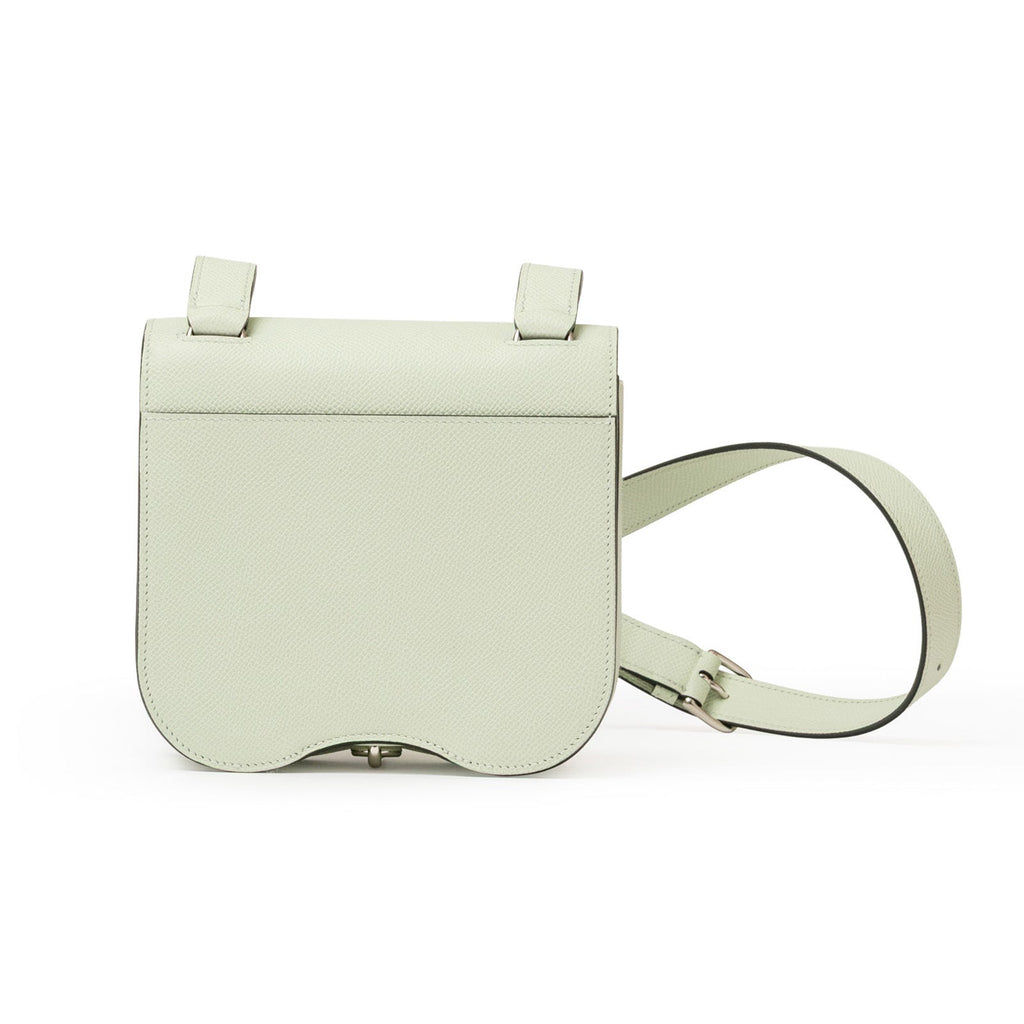 Hermès Mini Della Cavalleria Mini Vert Fizz Epsom Palladium Hardware