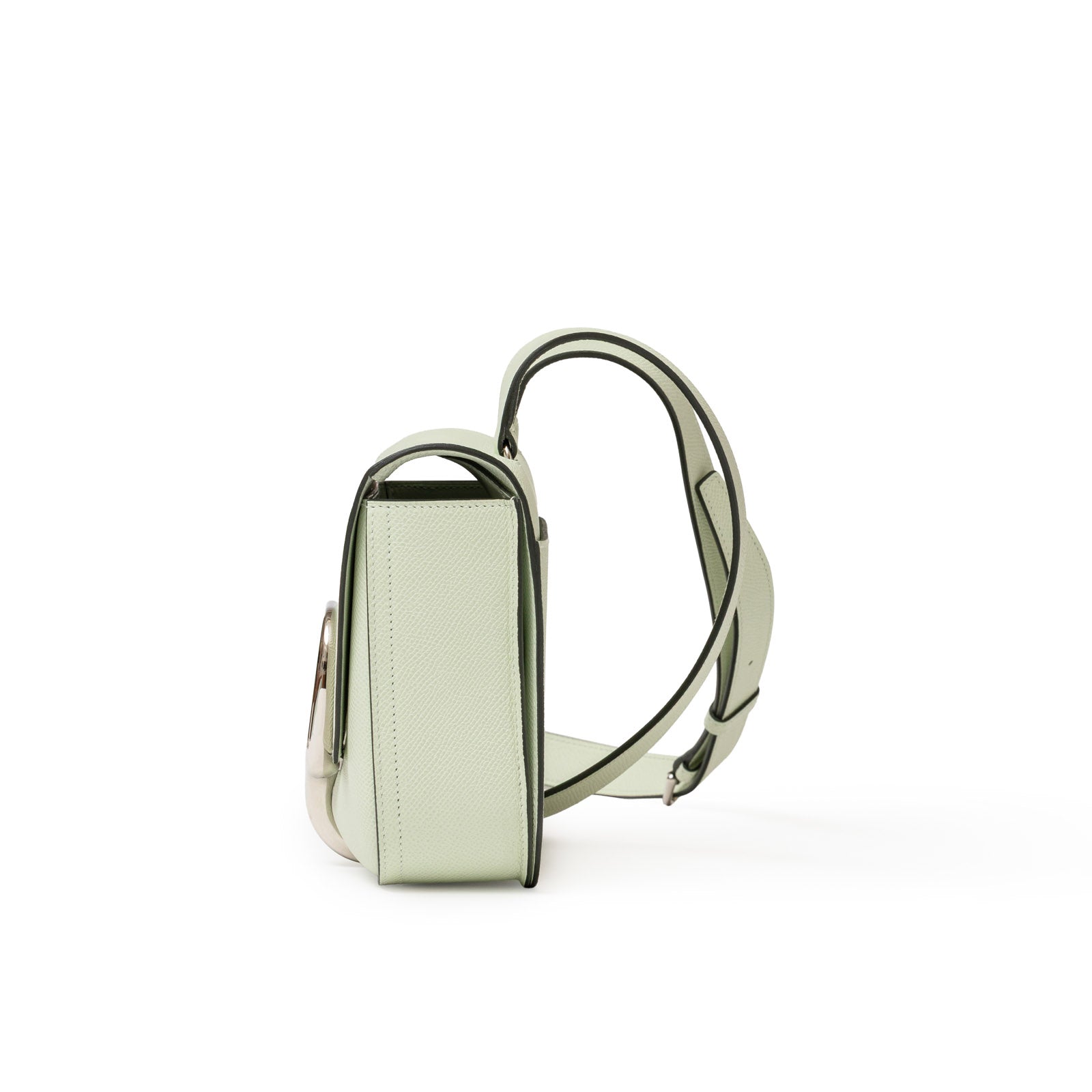 Hermès Mini Della Cavalleria Mini Vert Fizz Epsom Palladium Hardware