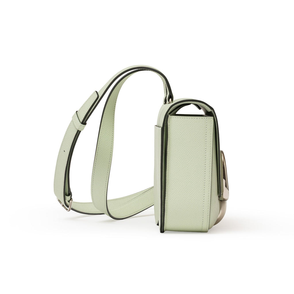Hermès Mini Della Cavalleria Mini Vert Fizz Epsom Palladium Hardware