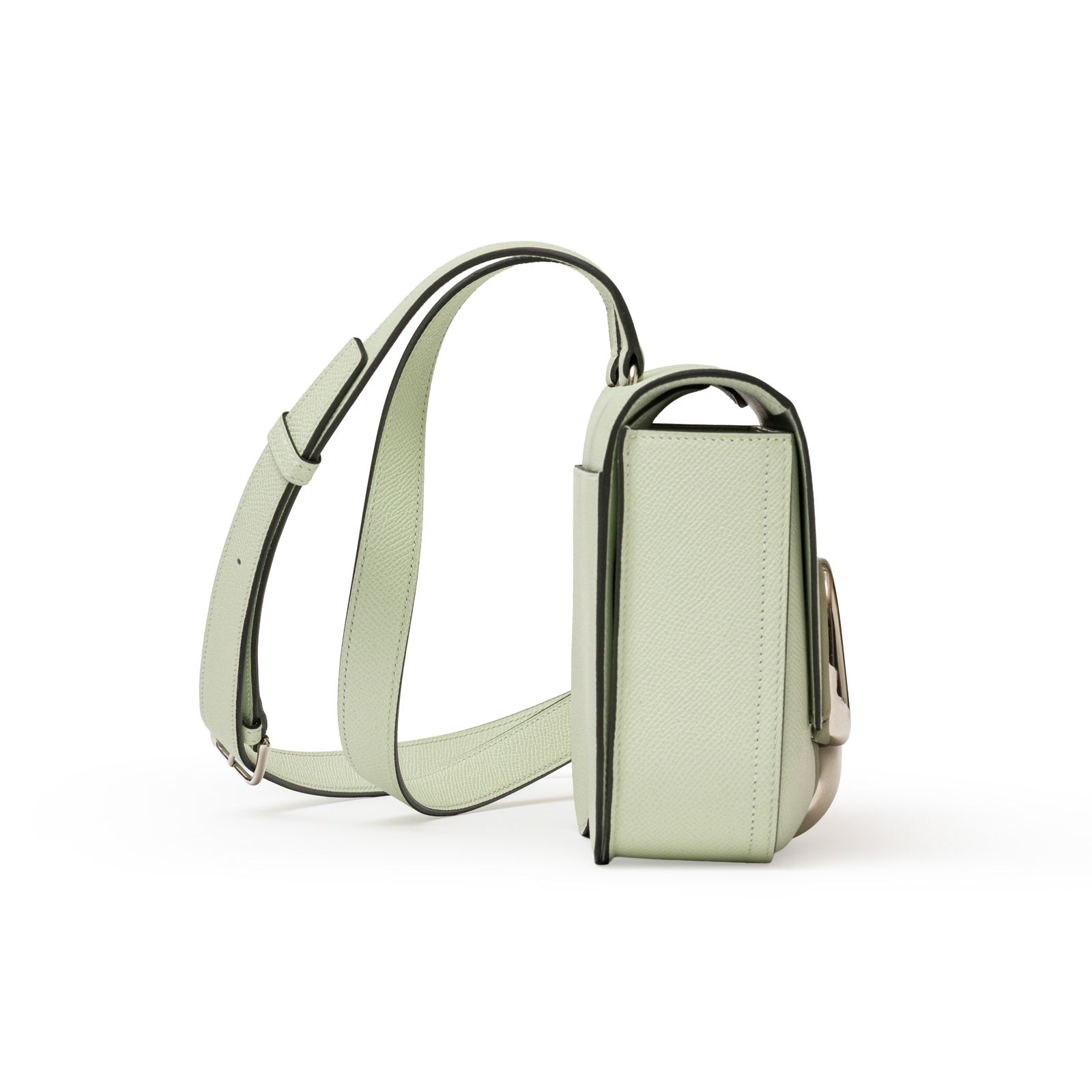 Hermès Mini Della Cavalleria Mini Vert Fizz Epsom Palladium Hardware
