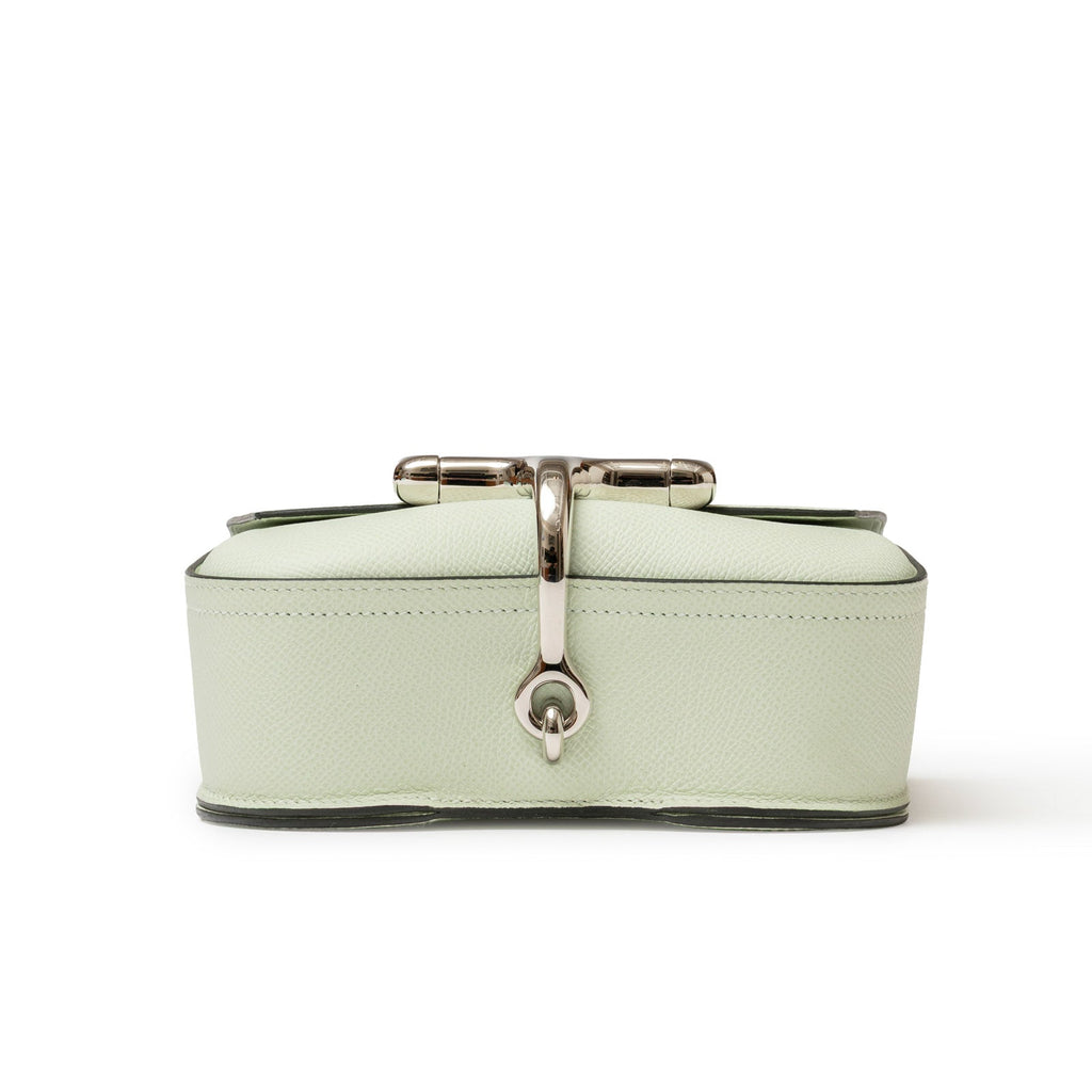 Hermès Mini Della Cavalleria Mini Vert Fizz Epsom Palladium Hardware