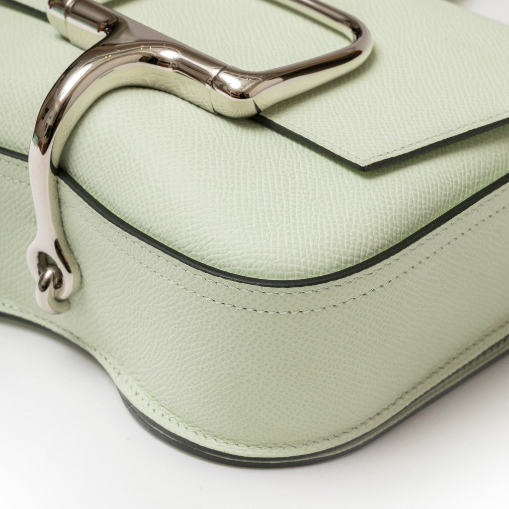 Hermès Mini Della Cavalleria Mini Vert Fizz Epsom Palladium Hardware