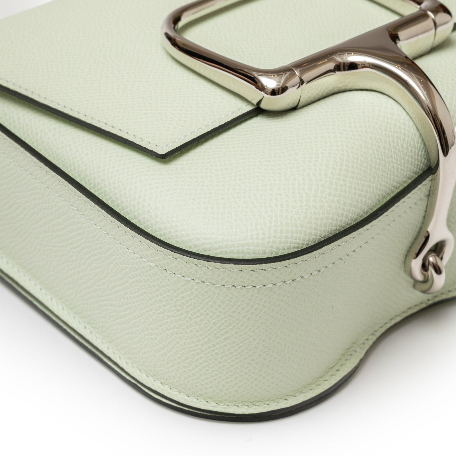 Hermès Mini Della Cavalleria Mini Vert Fizz Epsom Palladium Hardware