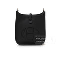 Hermès Mini Evelyne Black Clemence Palladium Hardware