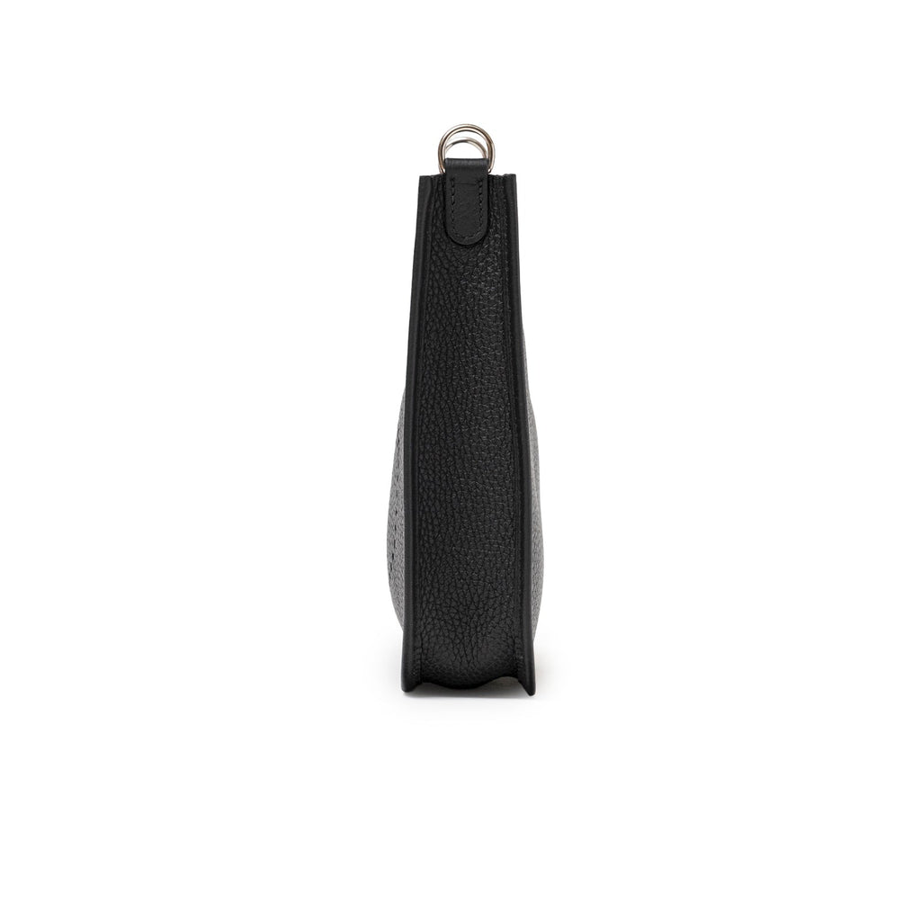 Hermès Mini Evelyne Black Clemence Palladium Hardware