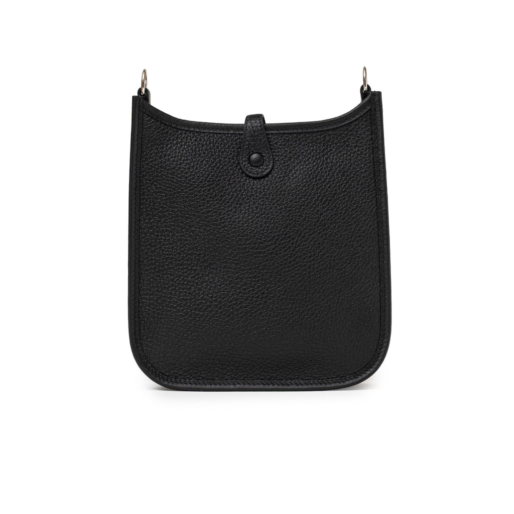 Hermès Mini Evelyne Black Clemence Palladium Hardware
