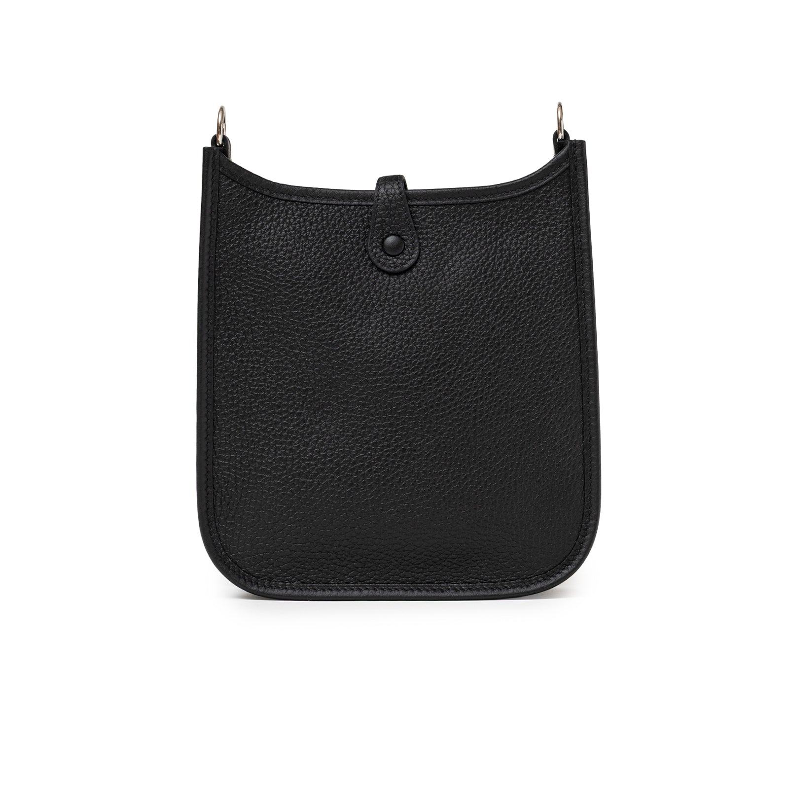 Hermès Mini Evelyne Black Clemence Palladium Hardware