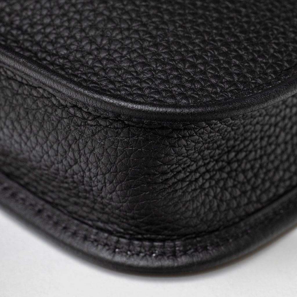 Hermès Mini Evelyne Black Clemence Palladium Hardware