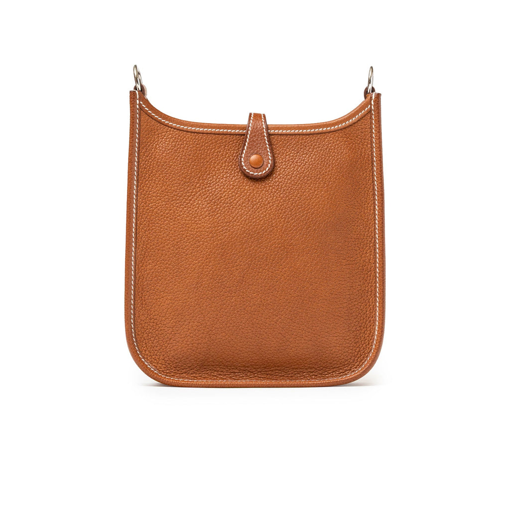 Hermès Mini Evelyne Fauve Barenia Palladium Hardware