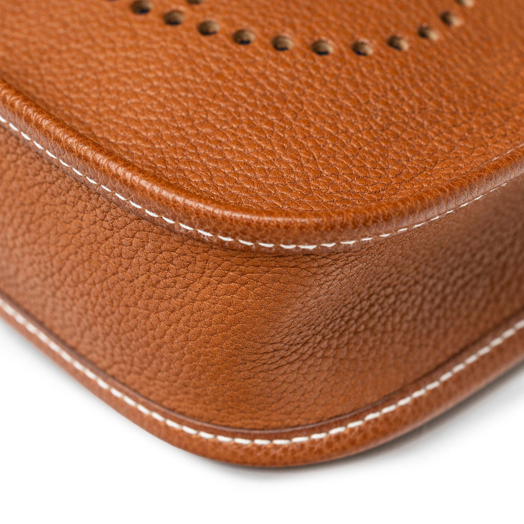 Hermès Mini Evelyne Fauve Barenia Palladium Hardware