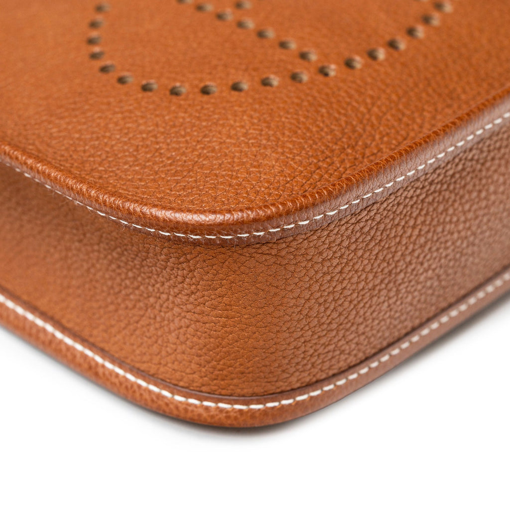 Hermès Mini Evelyne Fauve Barenia Palladium Hardware