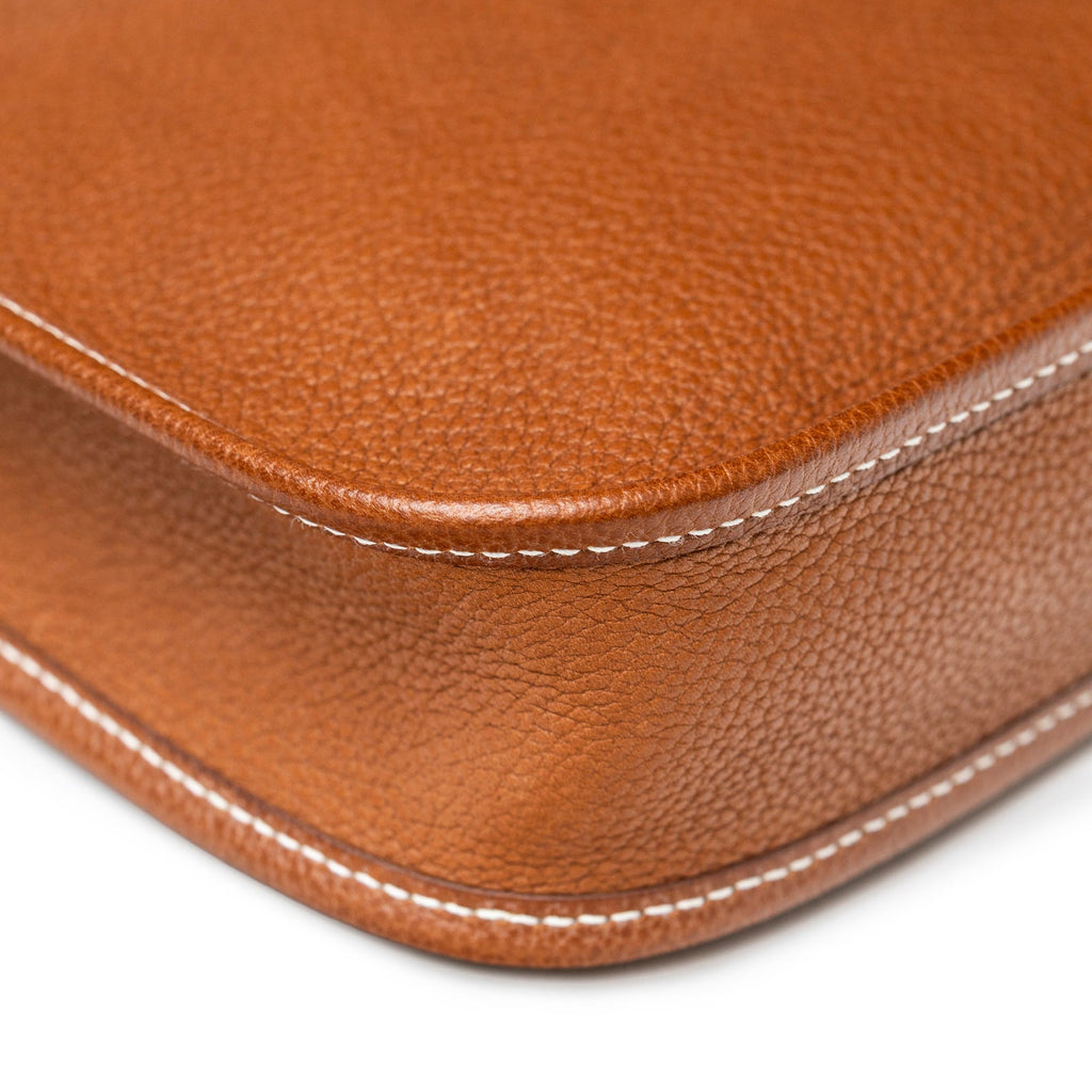 Hermès Mini Evelyne Fauve Barenia Palladium Hardware