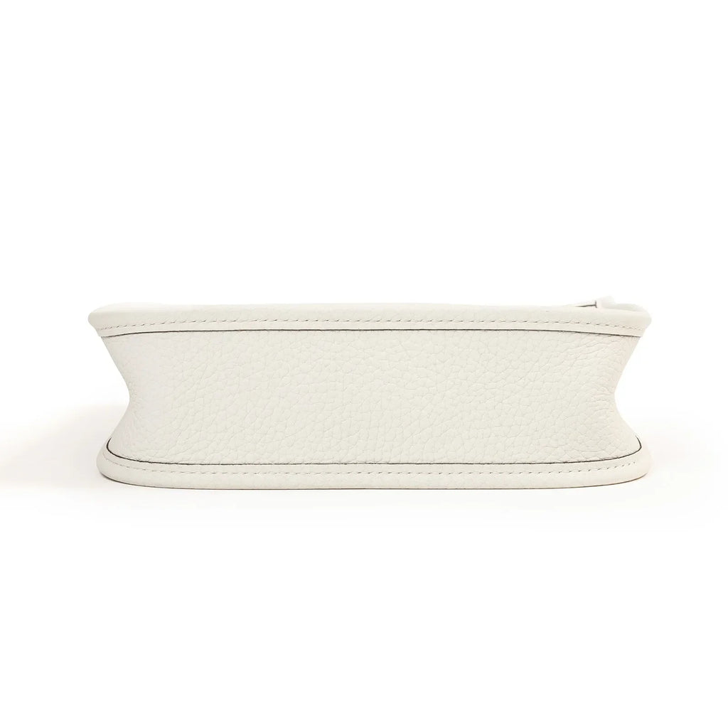 Hermès Mini Evelyne New White Clemence Gold Hardware