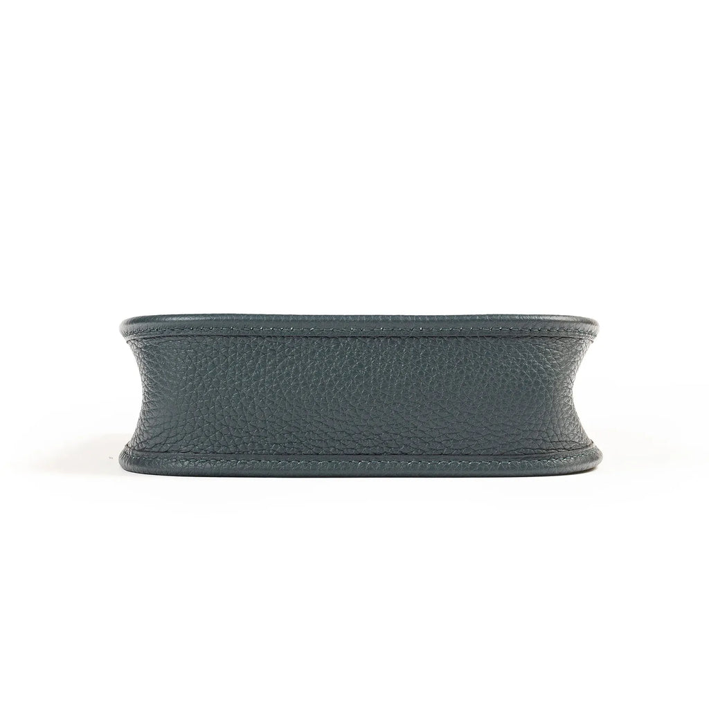Hermès Mini Evelyne Vert Cypress/Noir/Blanc Clemence Palladium Hardware