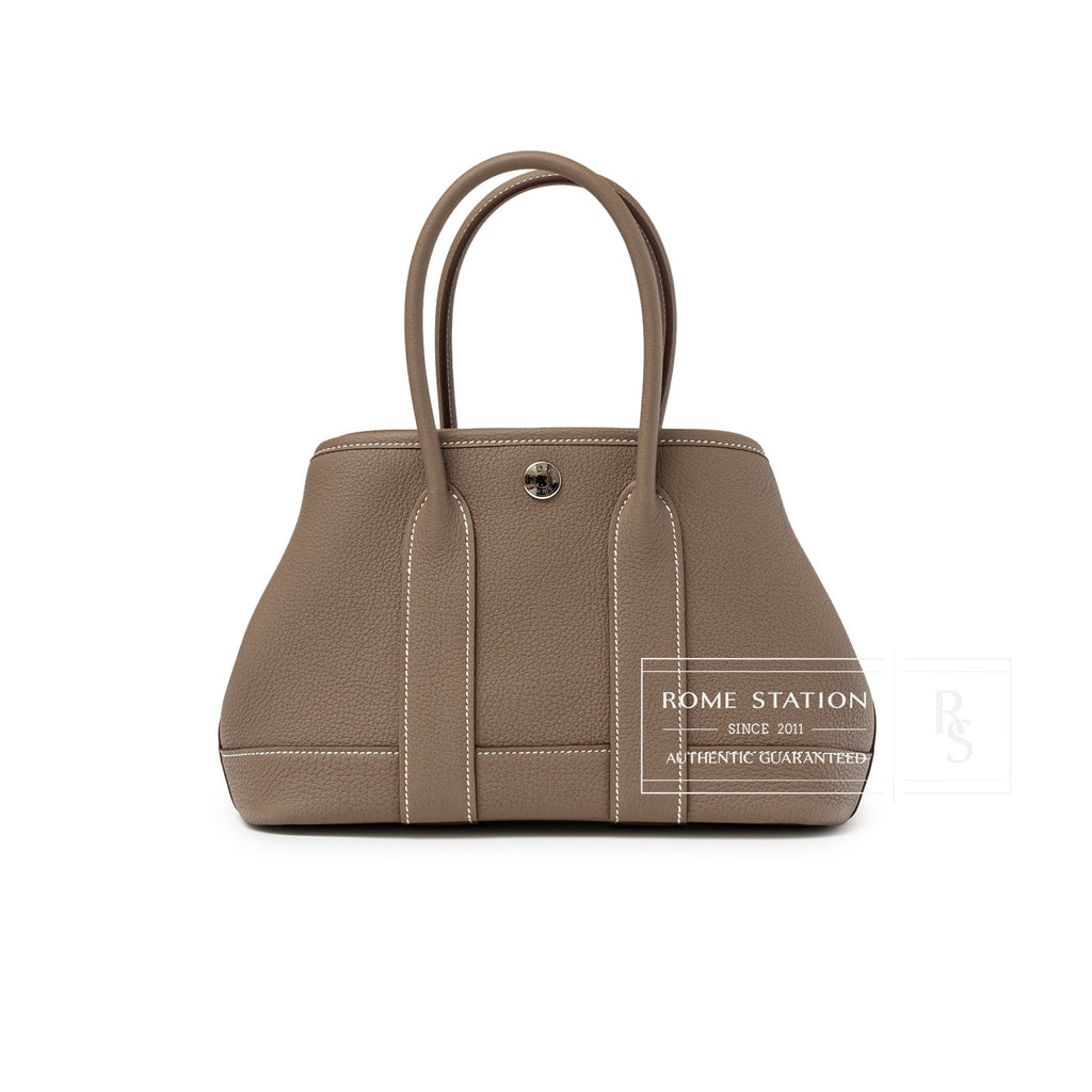 Hermès Mini Garden Party Neo 23 Etoupe Negonda Palladium Hardware