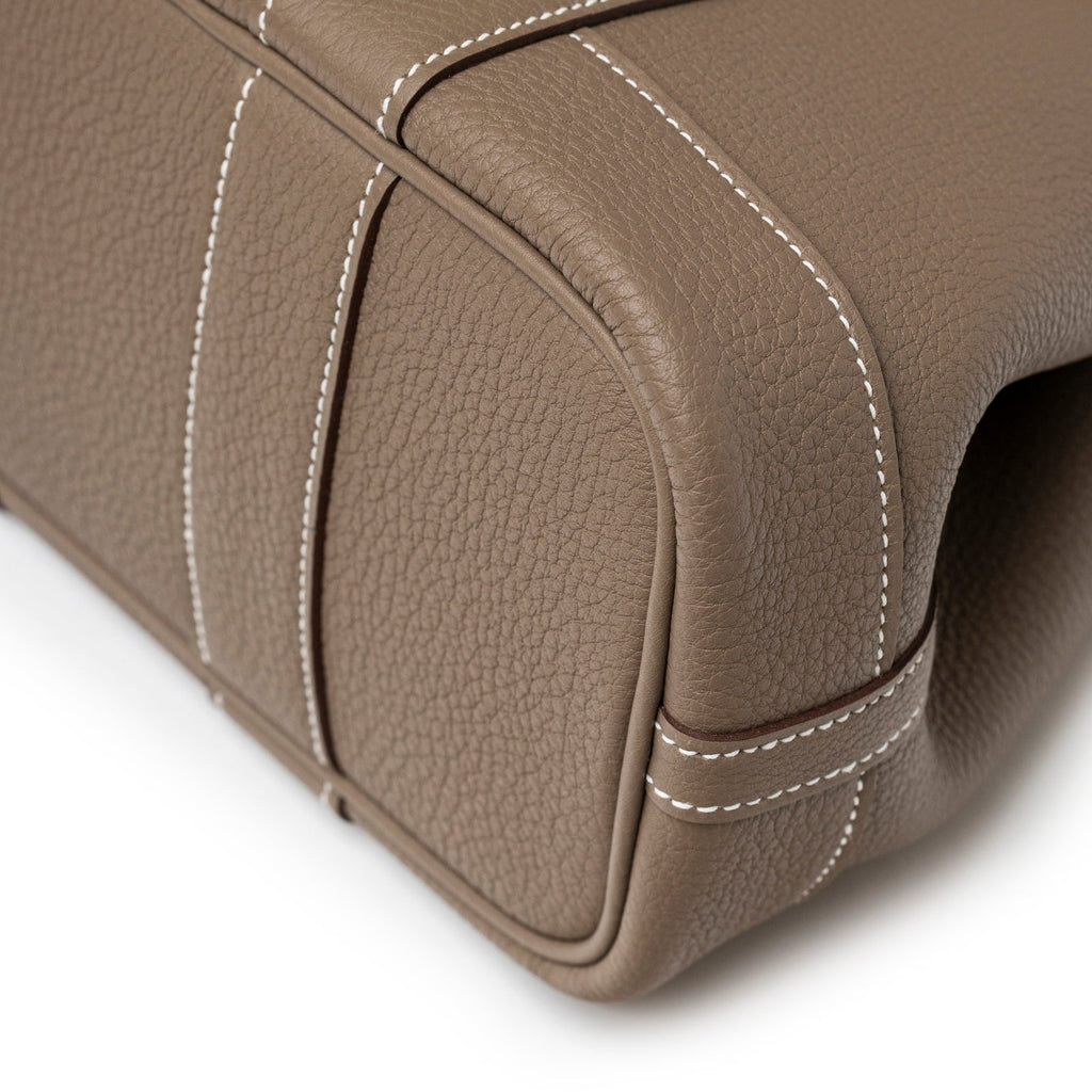 Hermès Mini Garden Party Neo 23 Etoupe Negonda Palladium Hardware